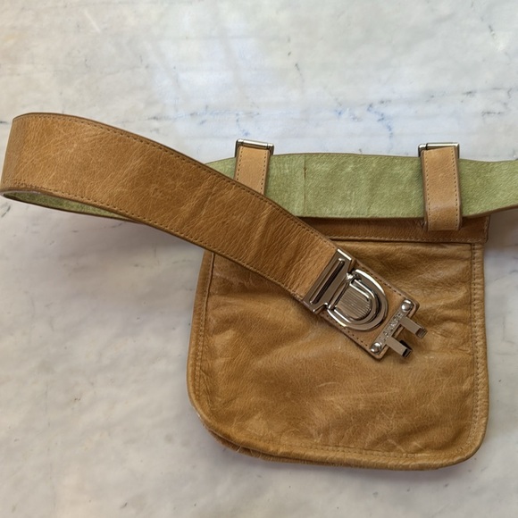Tan Leather Belt Bag - Picture 2 of 5
